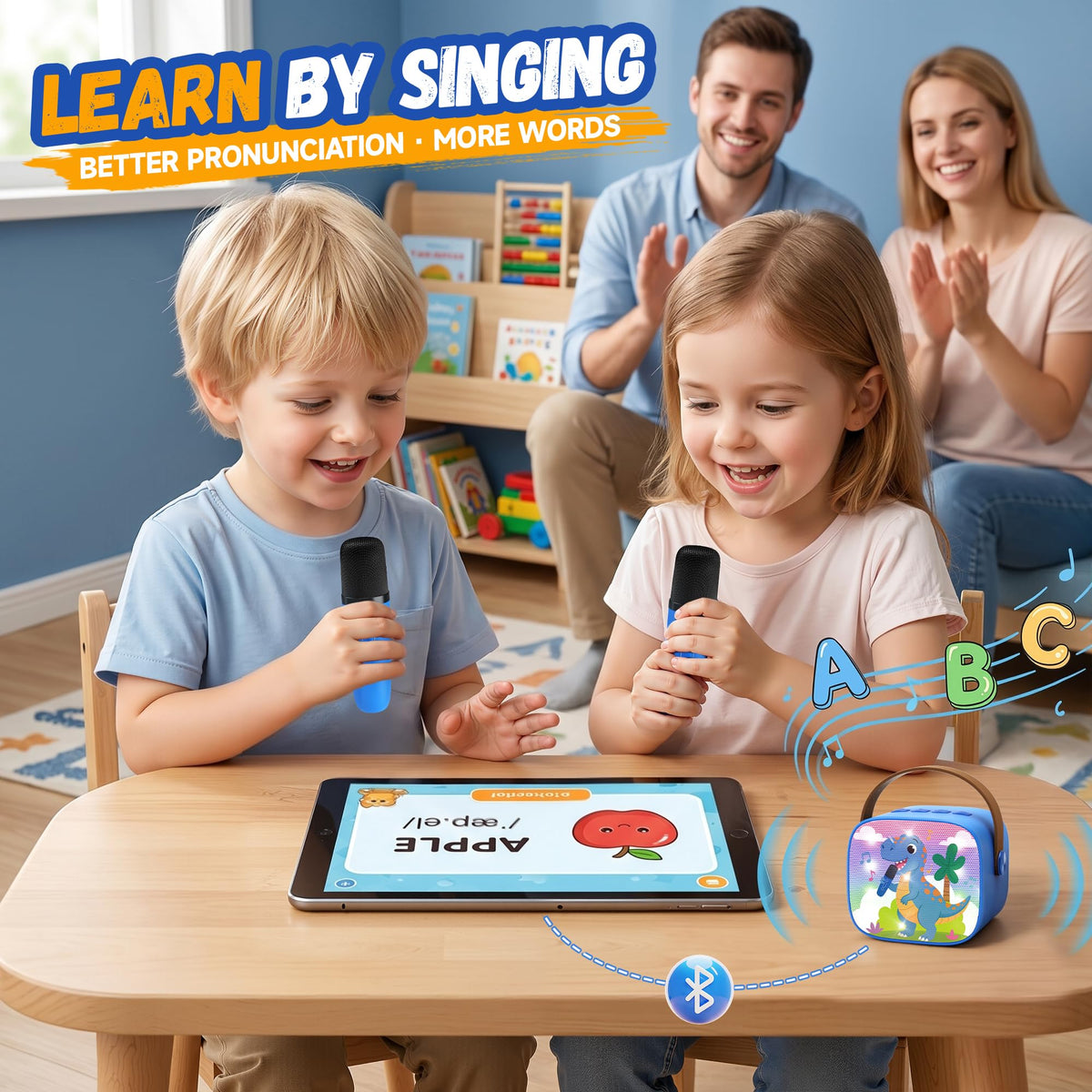 YLL Karaoke Machine for Kids, Birthday Gifts for Girls 3 4 5 6 7+Years Old