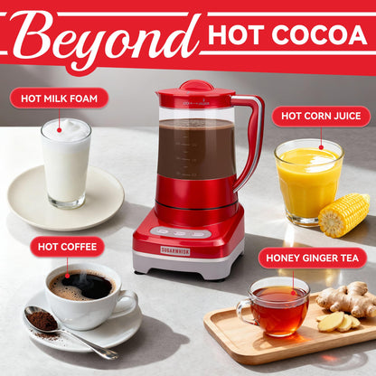 Hot Chocolate Maker Machine 29 oz, Electric Milk Frother & Steamer