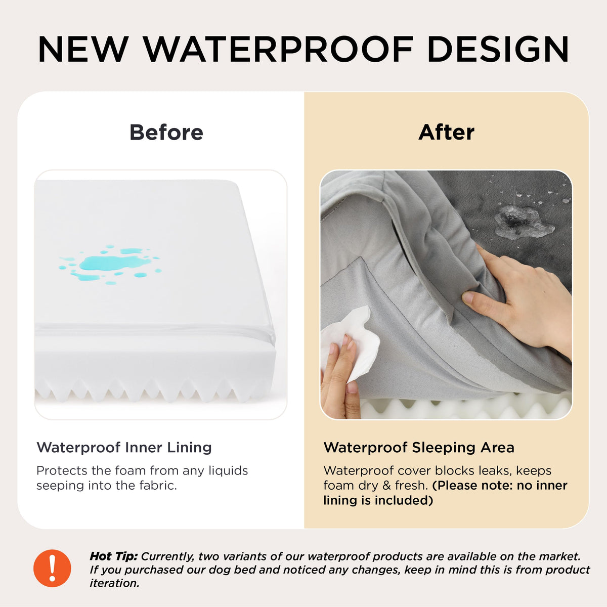 Orthopedic Dog Bed for Large Dogs, Washable Cover