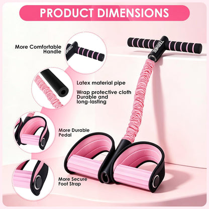 Pedal Resistance Bands with Handles Working Out Exercise Equipment for Legs