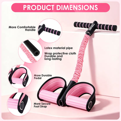 Pedal Resistance Bands with Handles Working Out Exercise Equipment for Legs