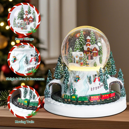 Musical Snow Globe with Color Changing LED Lights, Snowman Music Box