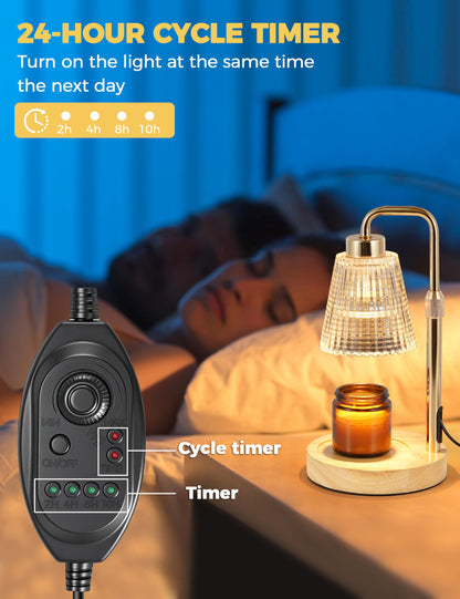 Candle Warmer Lamp with Timer, Electric Candle Lamp Home Decor
