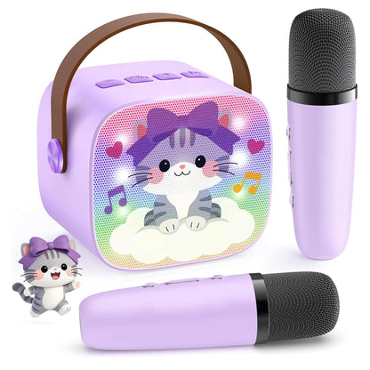 YLL Karaoke Machine for Kids, Birthday Gifts for Girls 3 4 5 6 7+Years Old