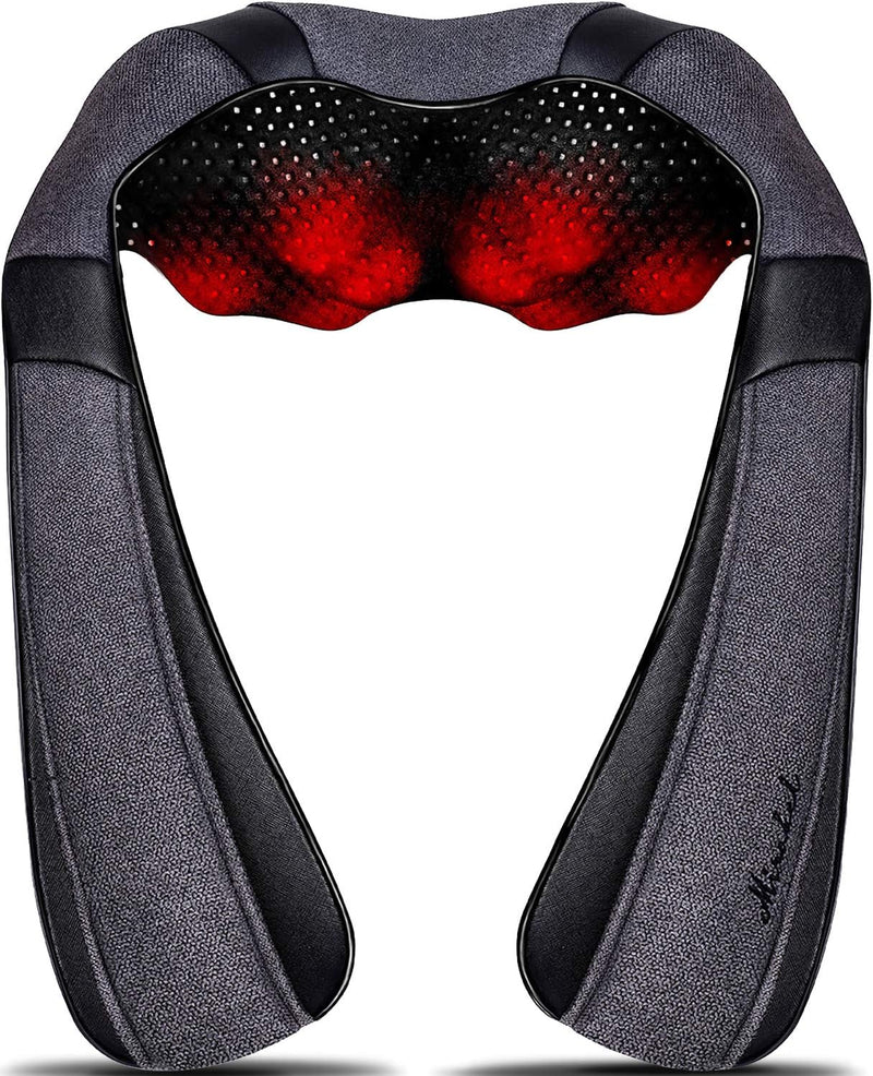 Mirakel Heat Neck Massager for Pain Relief Deep Tissue - Gift for Women Men