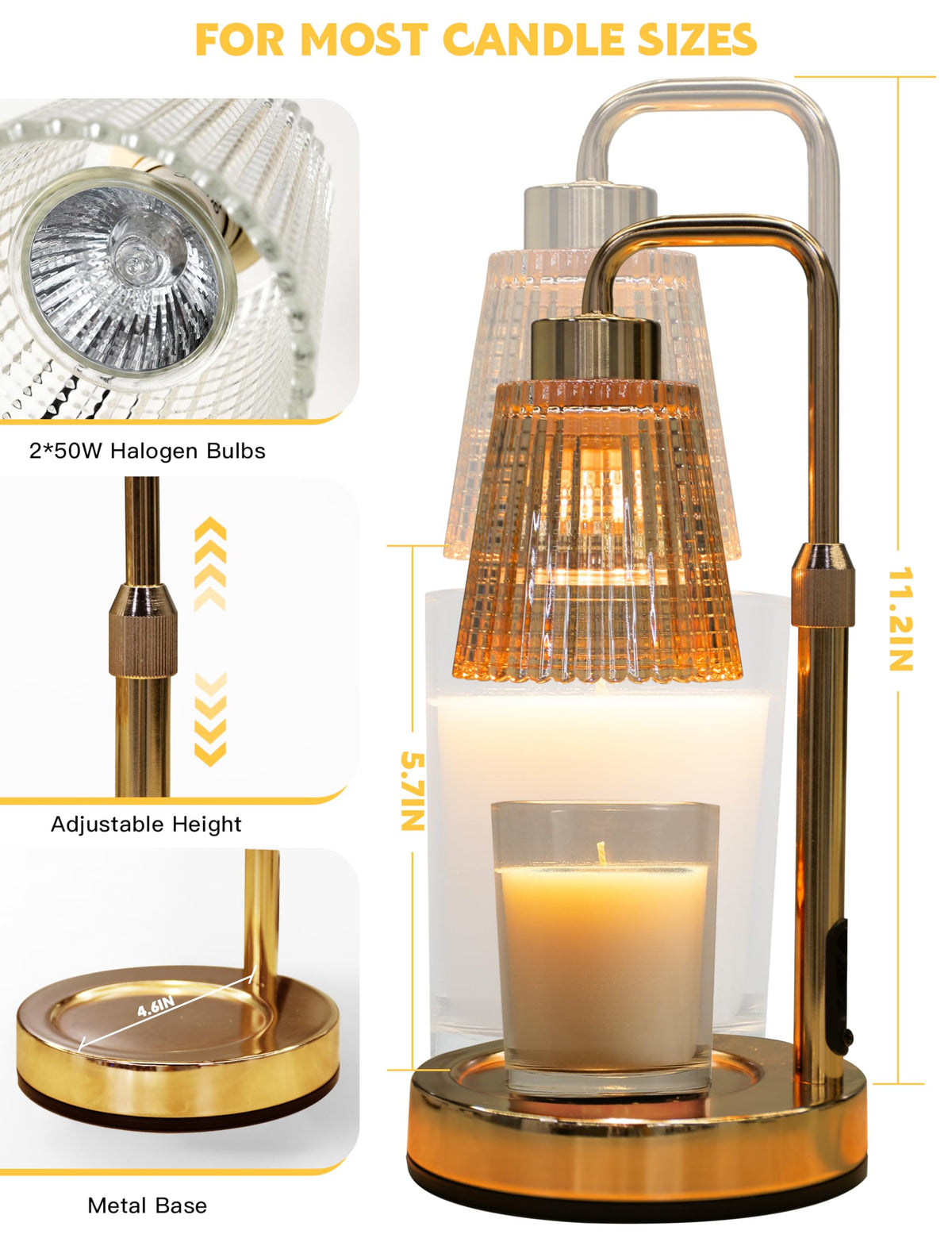 Candle Warmer Lamp with Timer, Electric Candle Lamp Home Decor