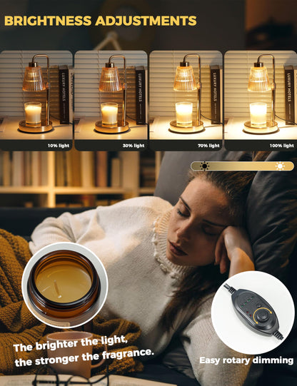 Candle Warmer Lamp with Timer, Electric Candle Lamp Home Decor