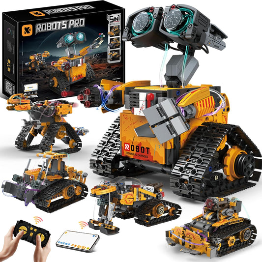 Remote Control Robot Building Kit, STEM Toy for Kids 8-13