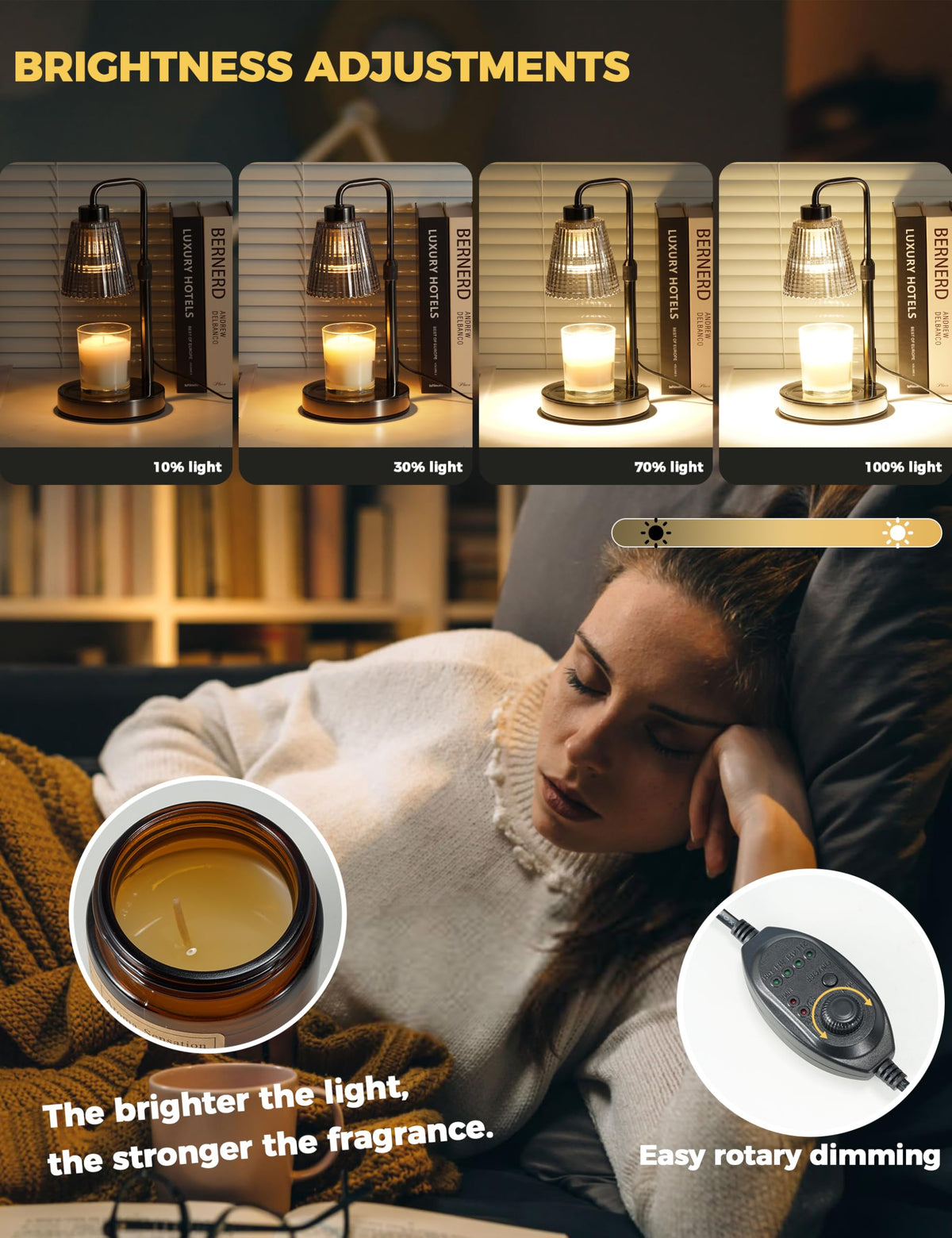 Candle Warmer Lamp with Timer, Electric Candle Lamp Home Decor