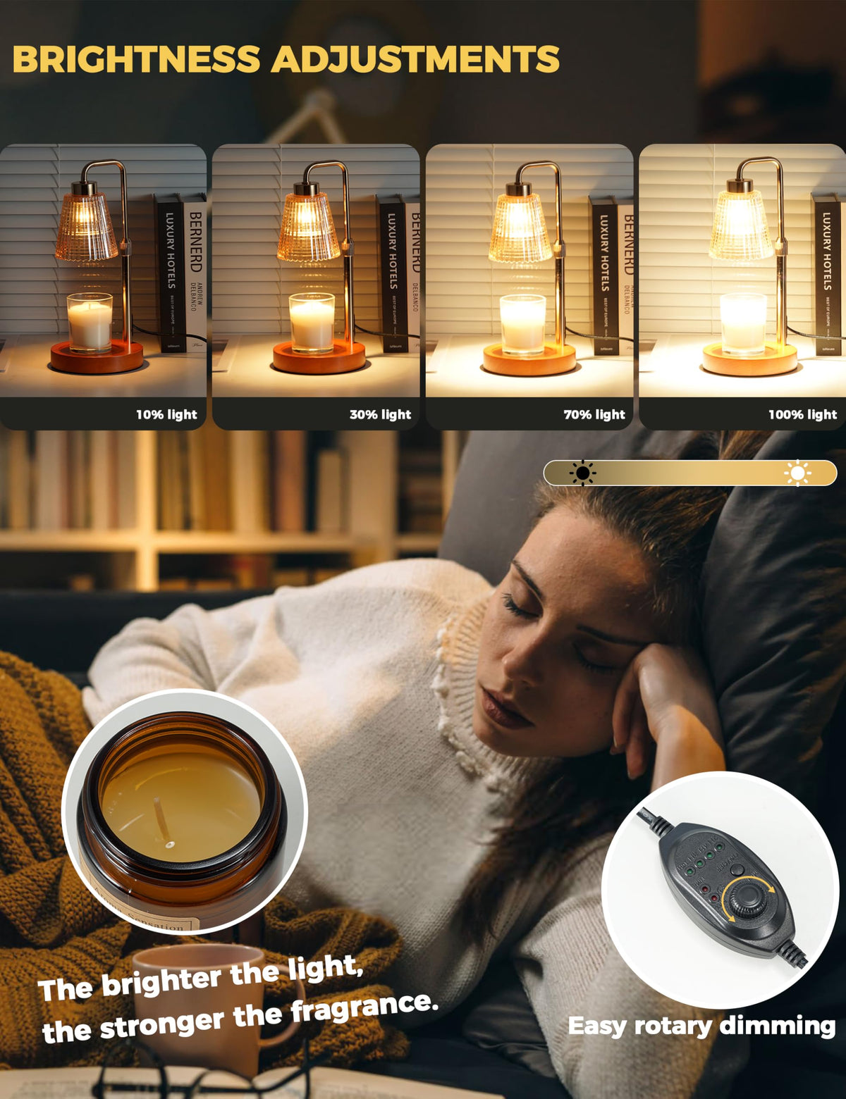 Candle Warmer Lamp with Timer, Electric Candle Lamp Home Decor