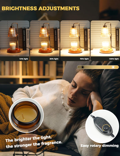 Candle Warmer Lamp with Timer, Electric Candle Lamp Home Decor