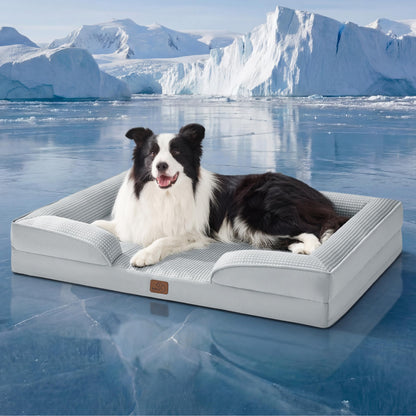 Orthopedic Dog Bed for Large Dogs, Washable Cover