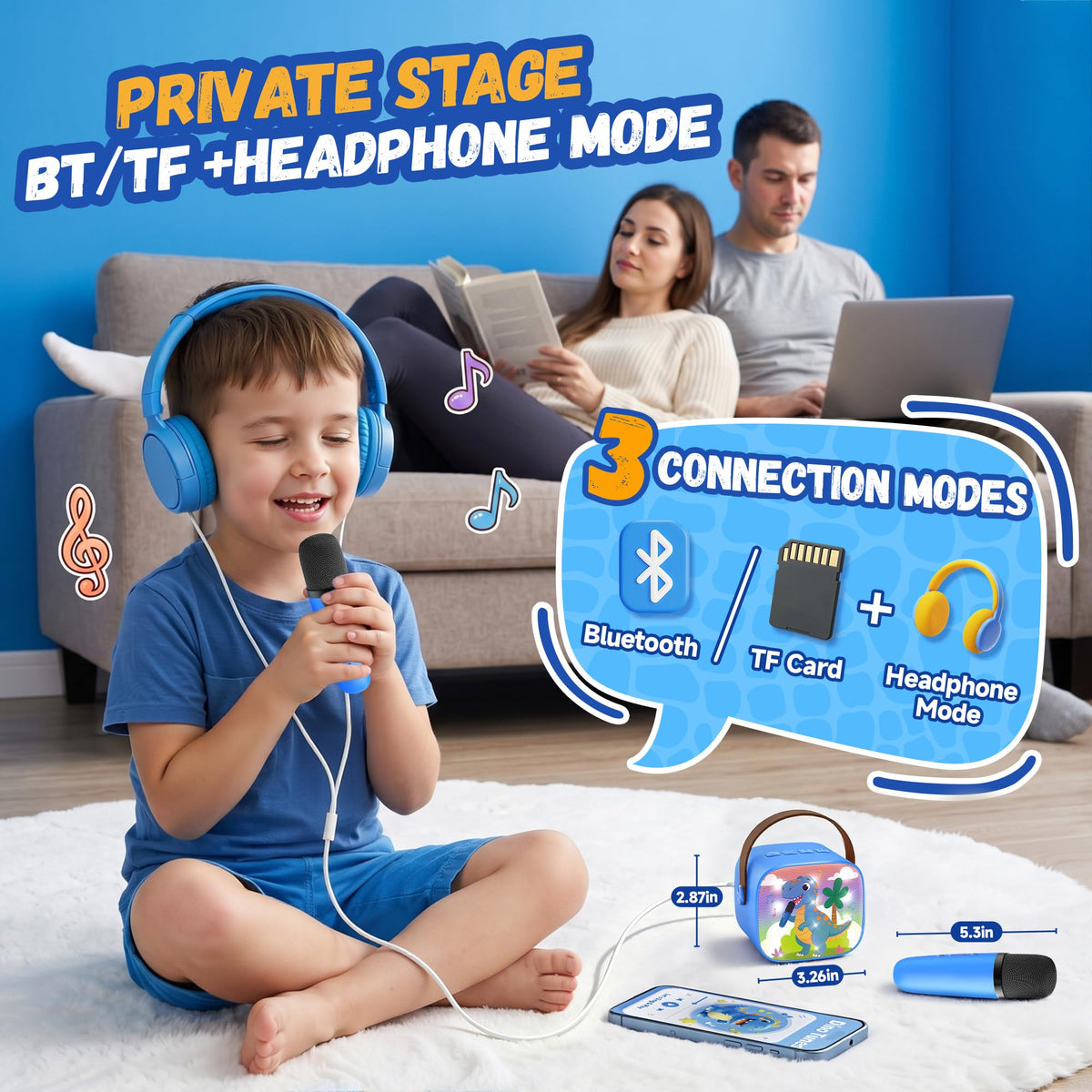 YLL Karaoke Machine for Kids, Birthday Gifts for Girls 3 4 5 6 7+Years Old