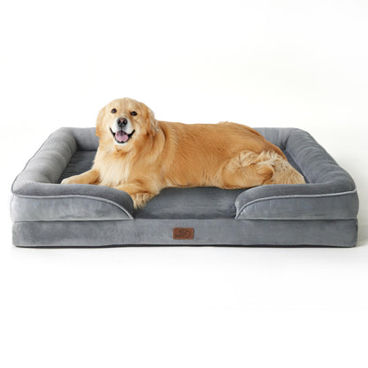 Orthopedic Dog Bed for Large Dogs, Washable Cover