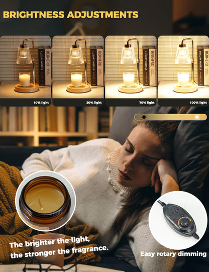 Candle Warmer Lamp with Timer, Electric Candle Lamp Home Decor