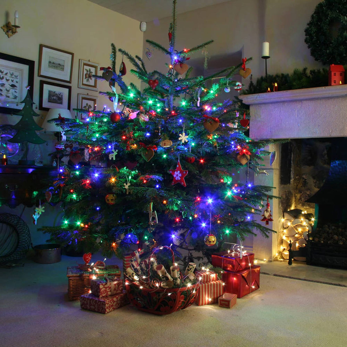 Multicolor Christmas String Lights 164ft, 2000 LED, 8 Modes, Waterproof