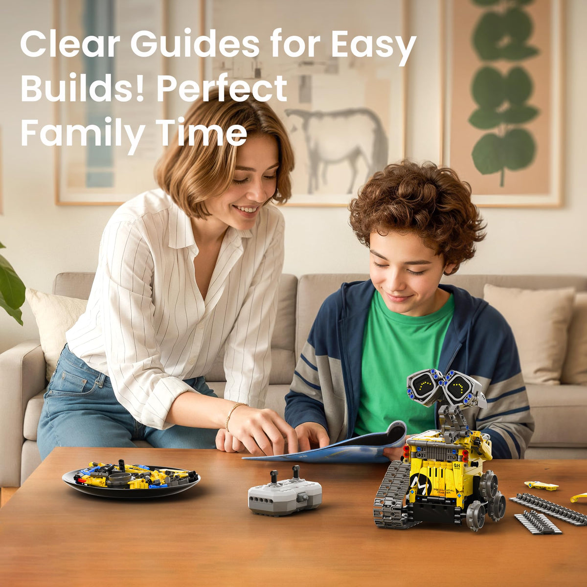 Sillbird STEM Robot Building Kit with Remote Control Gifts for Boys 8-14