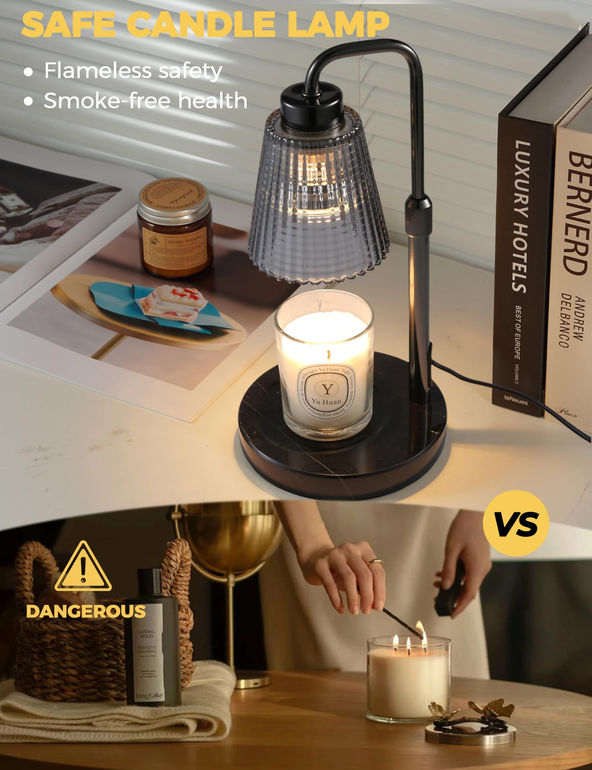 Candle Warmer Lamp with Timer, Electric Candle Lamp Home Decor