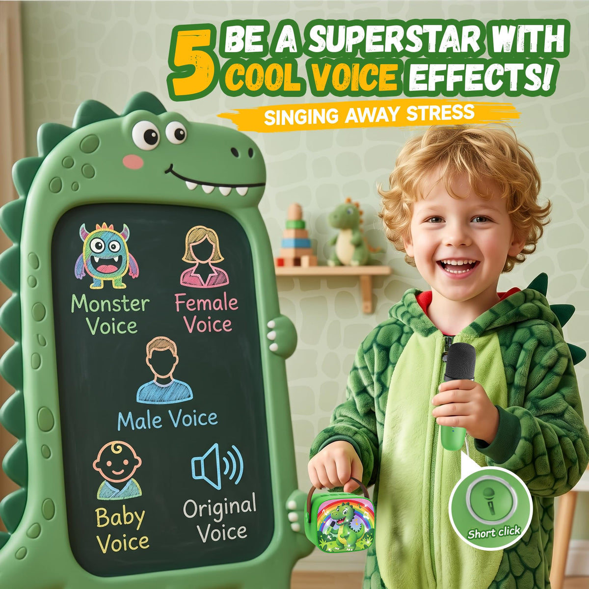YLL Karaoke Machine for Kids, Birthday Gifts for Girls 3 4 5 6 7+Years Old