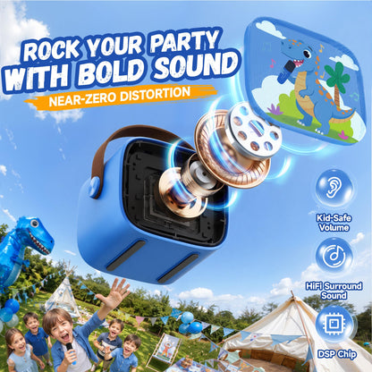 YLL Karaoke Machine for Kids, Birthday Gifts for Girls 3 4 5 6 7+Years Old