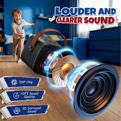 YLL Karaoke Machine for Kids, Birthday Gifts for Girls 3 4 5 6 7+Years Old