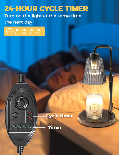 Candle Warmer Lamp with Timer, Electric Candle Lamp Home Decor