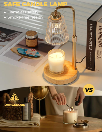 Candle Warmer Lamp with Timer, Electric Candle Lamp Home Decor