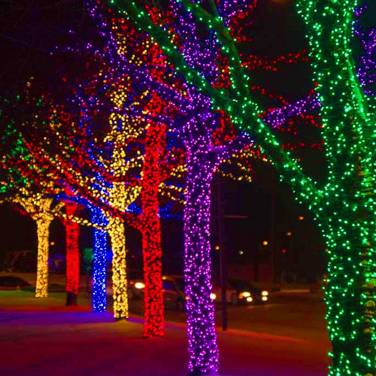 Multicolor Christmas String Lights 164ft, 2000 LED, 8 Modes, Waterproof