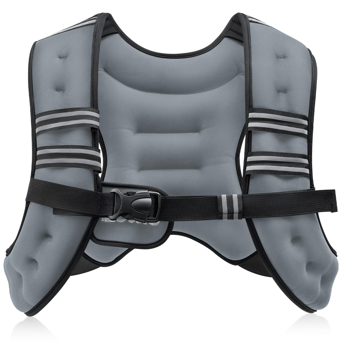 ZELUS Weighted Vest, 6lb/8lb/12lb/16lb/20lb/25lb/30lb Weight Vest with Reflective Stripe for Workout, Strength Training, Running, Fitness, Muscle Building, Weight Loss, Weightlifting