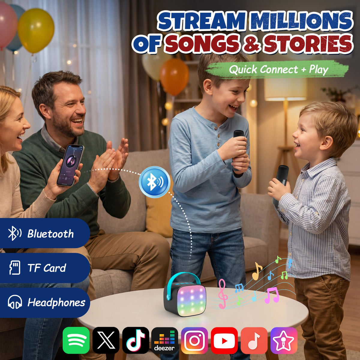 YLL Karaoke Machine for Kids, Birthday Gifts for Girls 3 4 5 6 7+Years Old