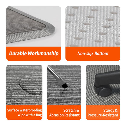 Heated Foot Mat Under Desk, Adjustable Temperature Foot Warmer