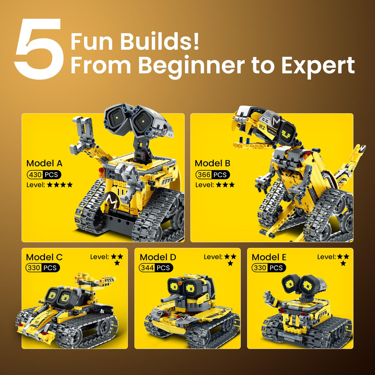 Sillbird STEM Robot Building Kit with Remote Control Gifts for Boys 8-14