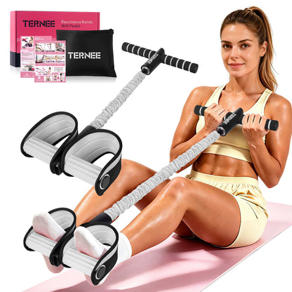 Pedal Resistance Bands with Handles Working Out Exercise Equipment for Legs