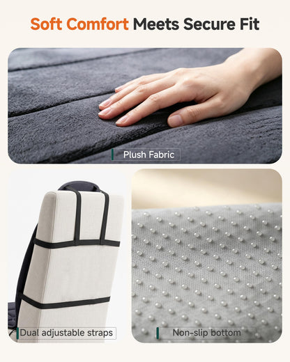 Back Massager with Heat, Vibration Massage Chair Pad Seat Cushion