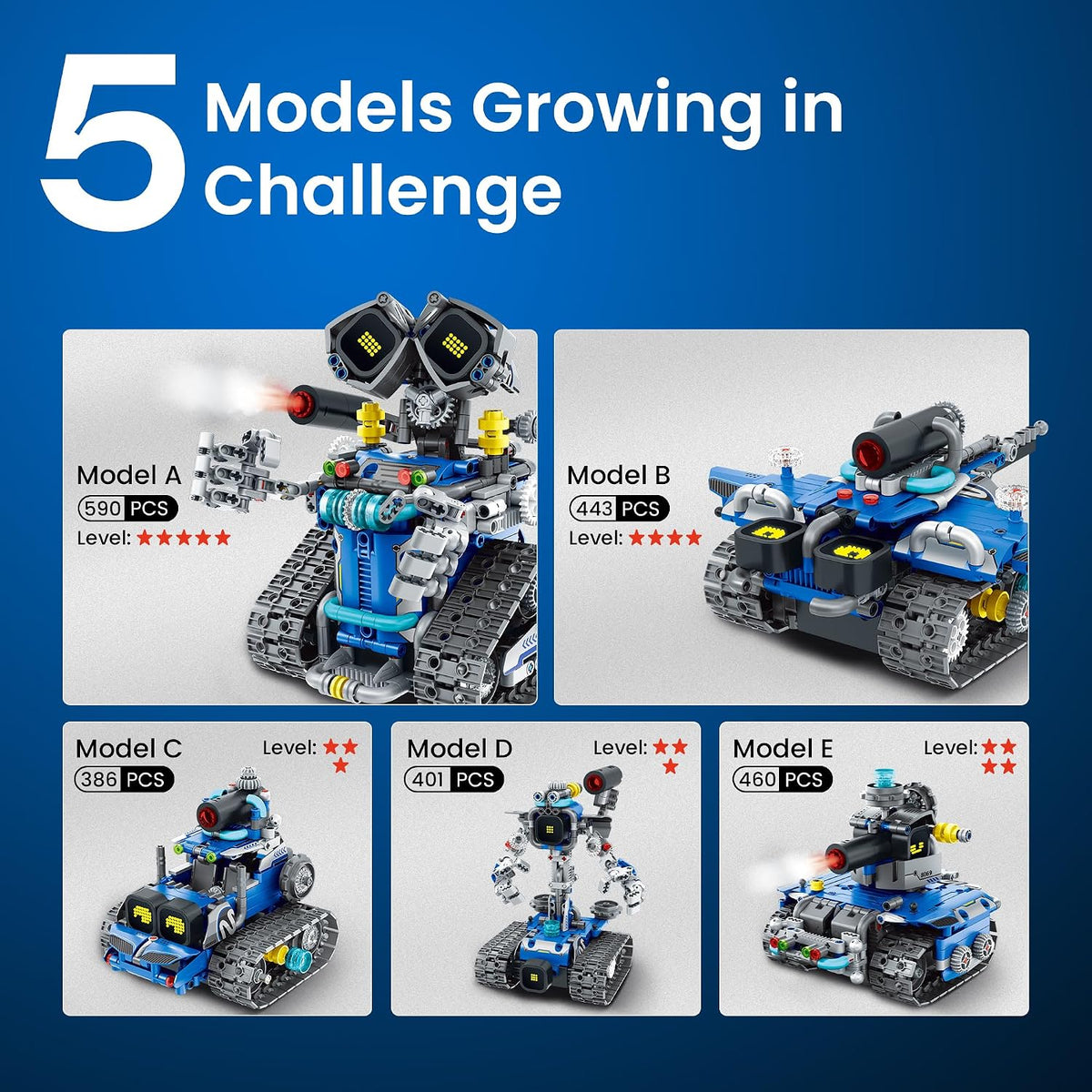 Sillbird STEM Robot Building Kit with Remote Control Gifts for Boys 8-14