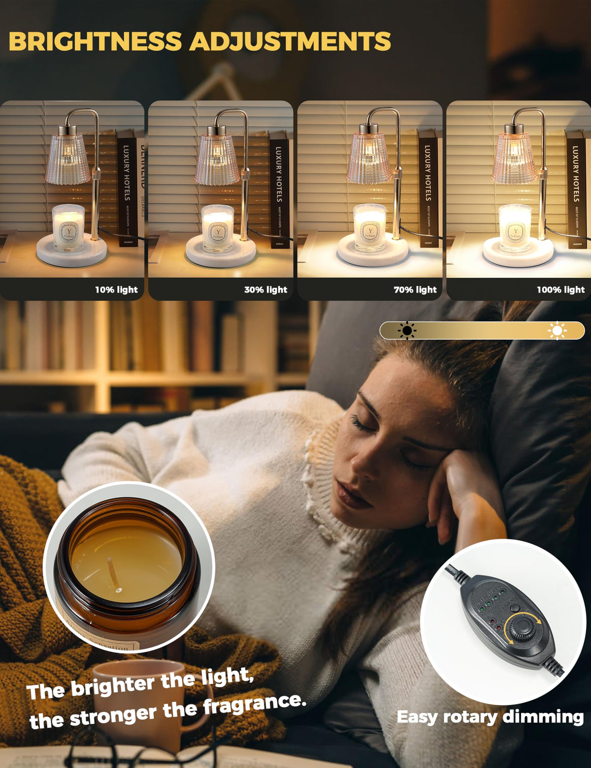 Candle Warmer Lamp with Timer, Electric Candle Lamp Home Decor