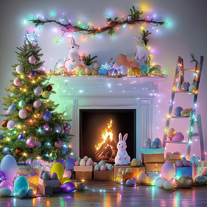 Multicolor Christmas String Lights 164ft, 2000 LED, 8 Modes, Waterproof