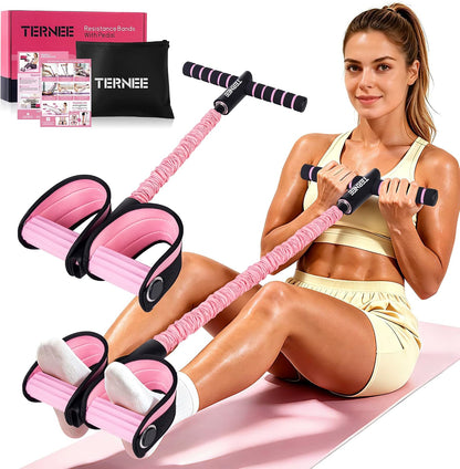 Pedal Resistance Bands with Handles Working Out Exercise Equipment for Legs