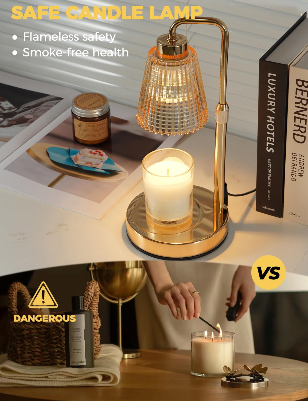 Candle Warmer Lamp with Timer, Electric Candle Lamp Home Decor