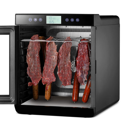 Food Dehydrator with 10 Stainless Steel Trays, 700W, Digital Timer