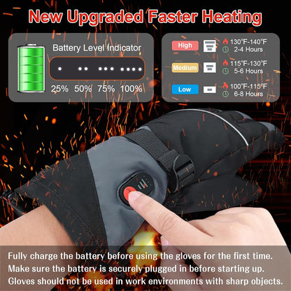 Rechargeable Heated Gloves for Men Women Hand Warmers Winter Ski Gloves