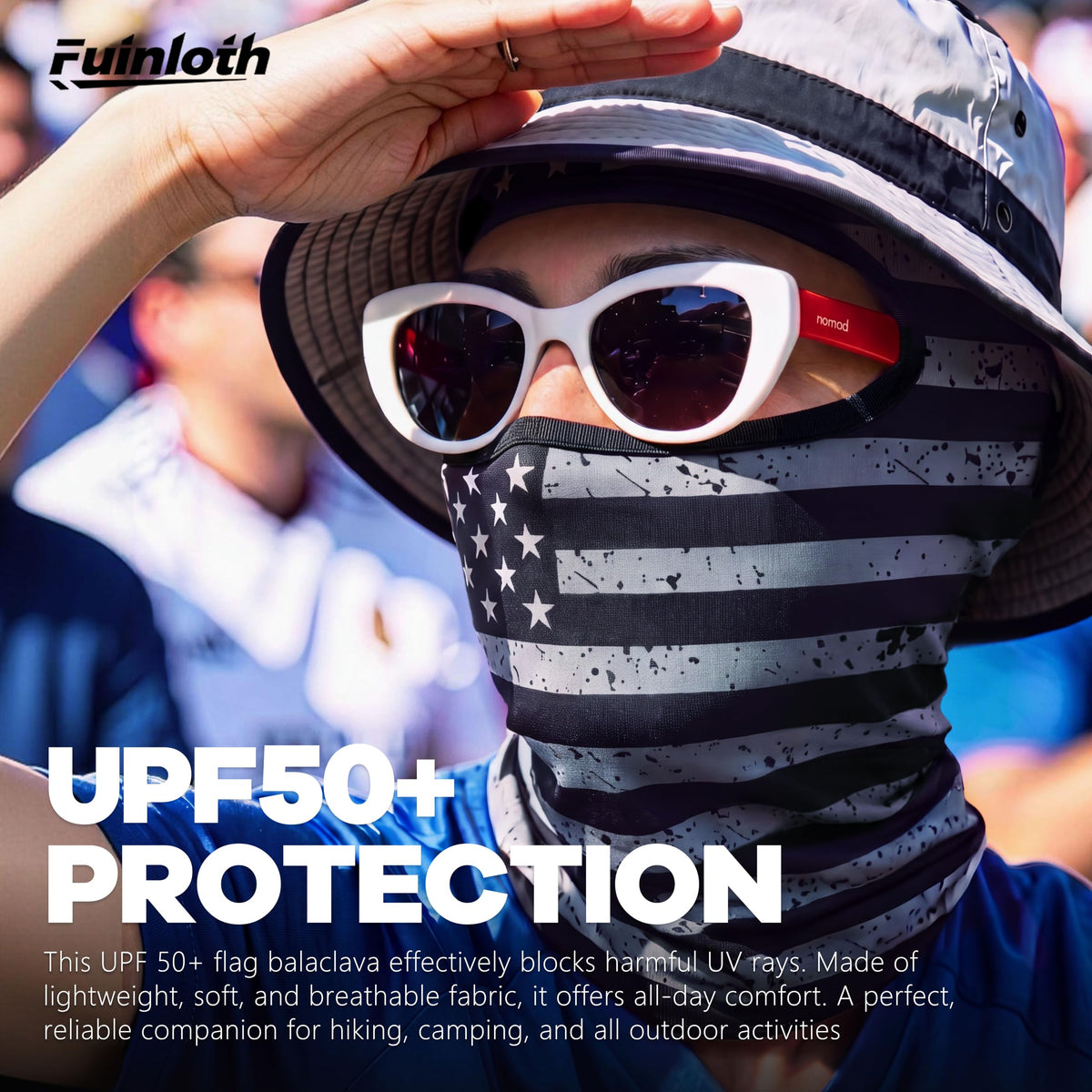 Fuinloth Balaclava Ski Mask, Motorcycle Summer Thin Cooling UV Protection