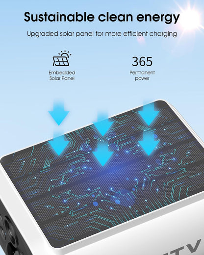Solar Security Camera Outdoor Wireless, Built-in Solar Panel