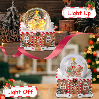 Musical Snow Globe with Color Changing LED Lights, Snowman Music Box