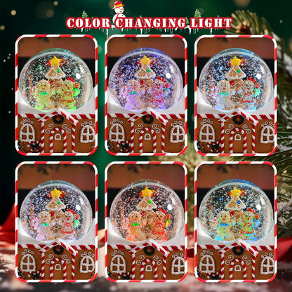 Musical Snow Globe with Color Changing LED Lights, Snowman Music Box