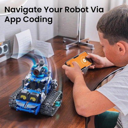 Sillbird STEM Robot Building Kit with Remote Control Gifts for Boys 8-14