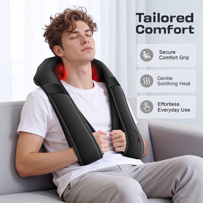 Neck Massager with Heat, Deep Tissue Massager for Women & Men