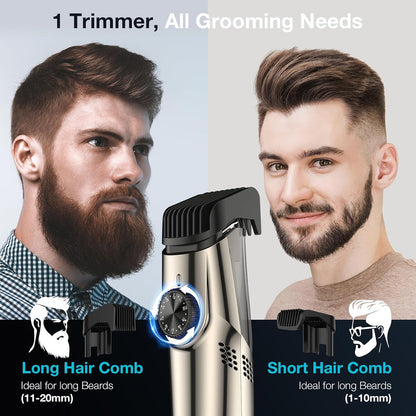 Beard Trimmer with Vacuum for Men, Adjustable 1-20mm
