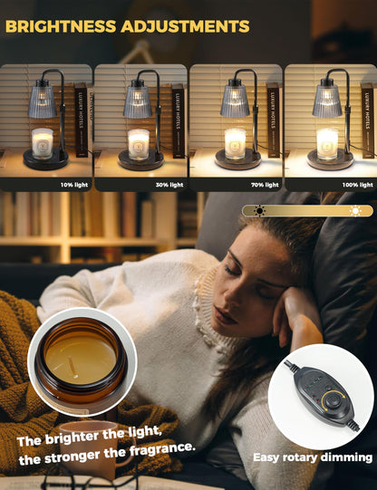 Candle Warmer Lamp with Timer, Electric Candle Lamp Home Decor
