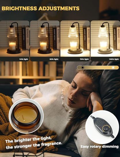 Candle Warmer Lamp with Timer, Electric Candle Lamp Home Decor
